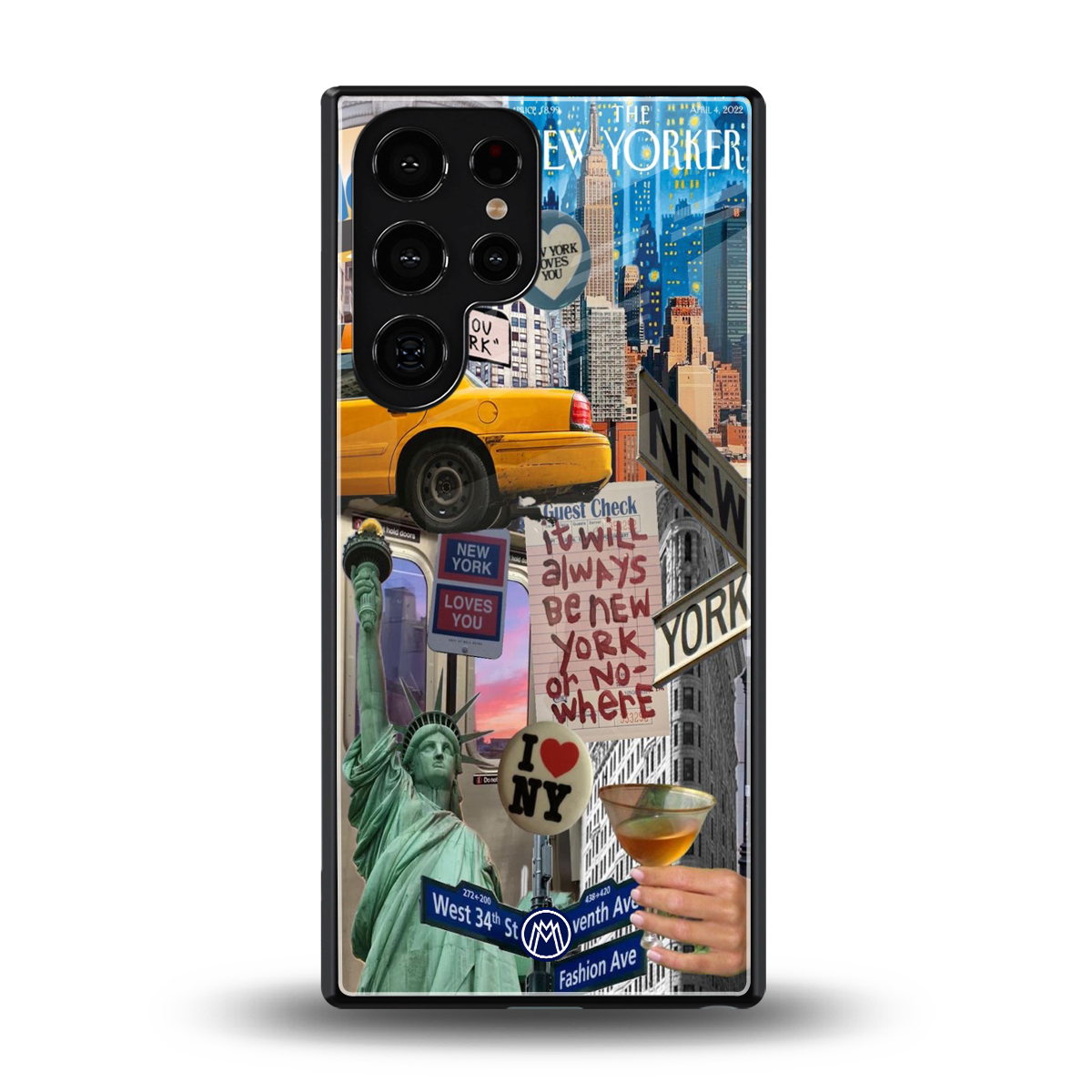 newyorker back phone cover | glass case for samsung galaxy s25 ultra
