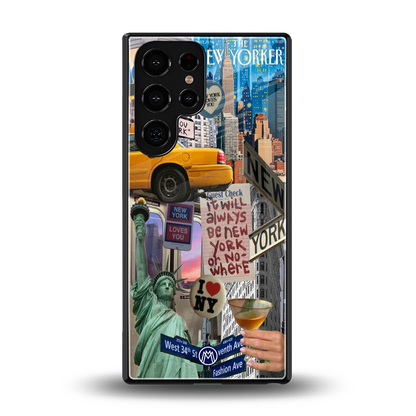 newyorker back phone cover | glass case for samsung galaxy s25 ultra