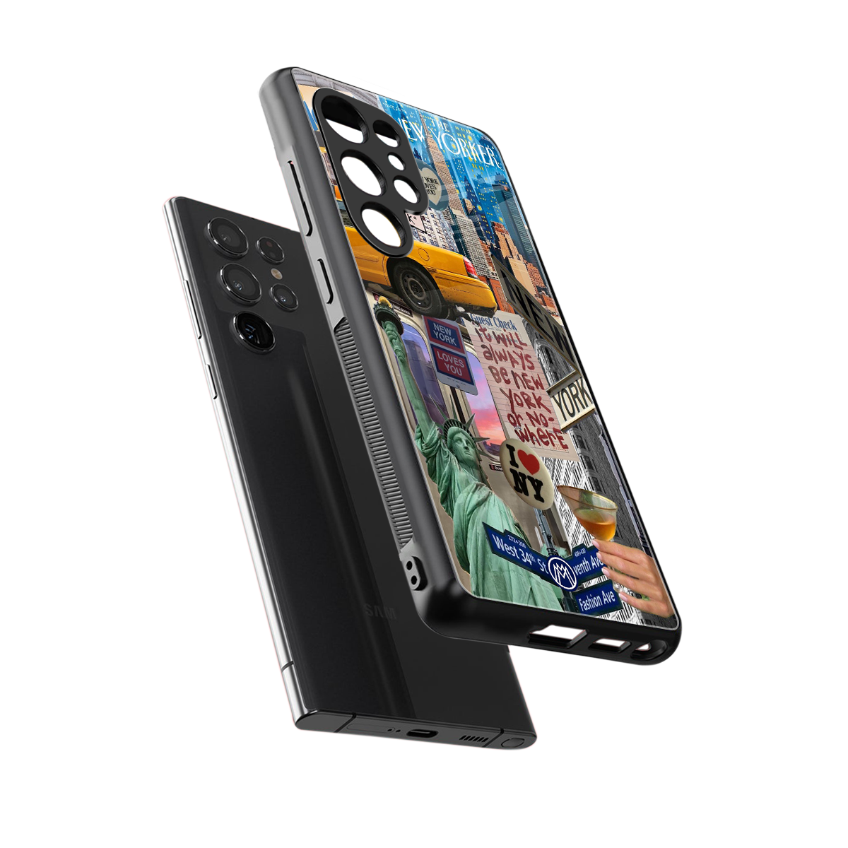 newyorker back phone cover | glass case for samsung galaxy s25 ultra