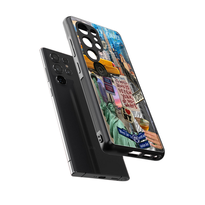 newyorker back phone cover | glass case for samsung galaxy s25 ultra