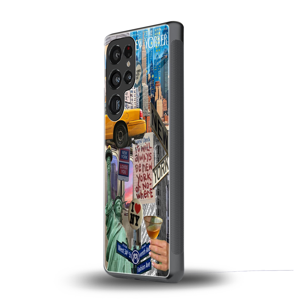 newyorker back phone cover | glass case for samsung galaxy s25 ultra
