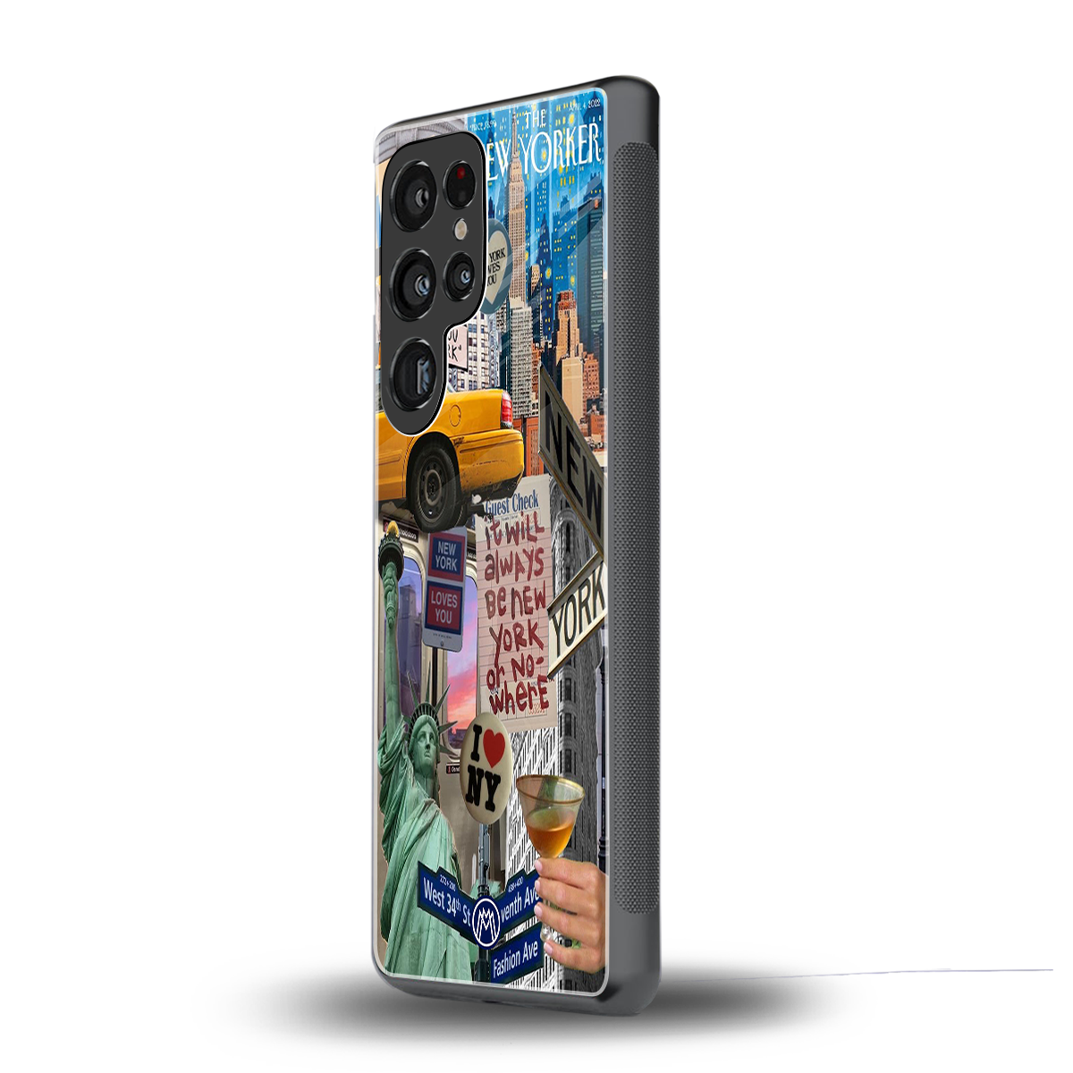 newyorker back phone cover | glass case for samsung galaxy s25 ultra