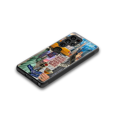 newyorker back phone cover | glass case for samsung galaxy s25 ultra