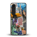newyorker back phone cover | glass case for samsung galaxy s23 plus