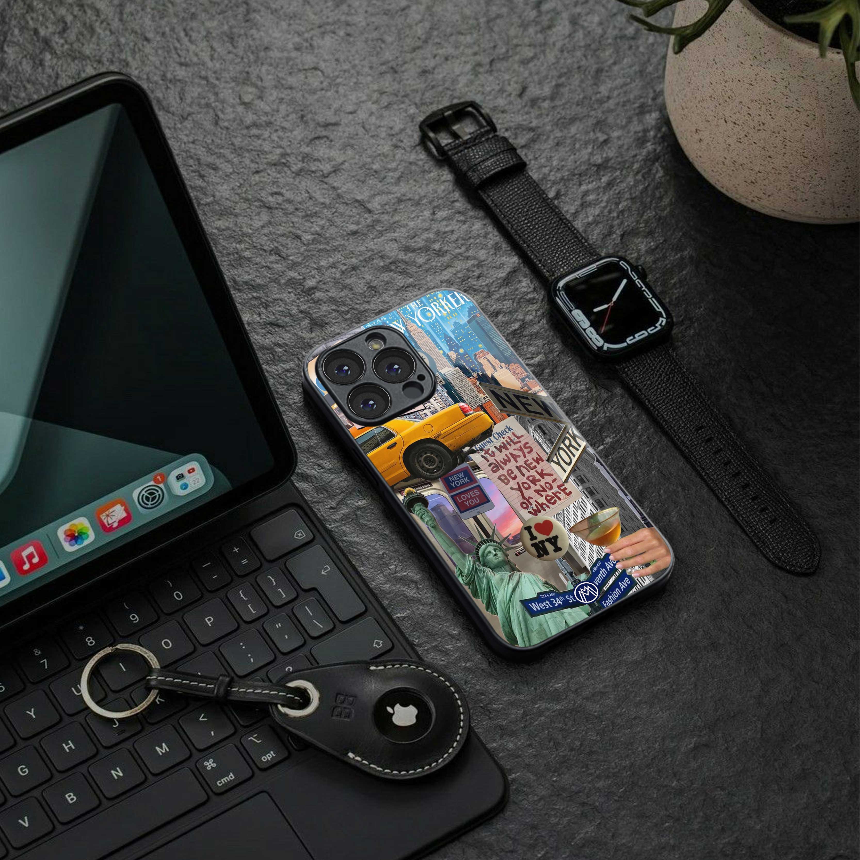 newyorker back phone cover | glass case for oneplus nord ce 3