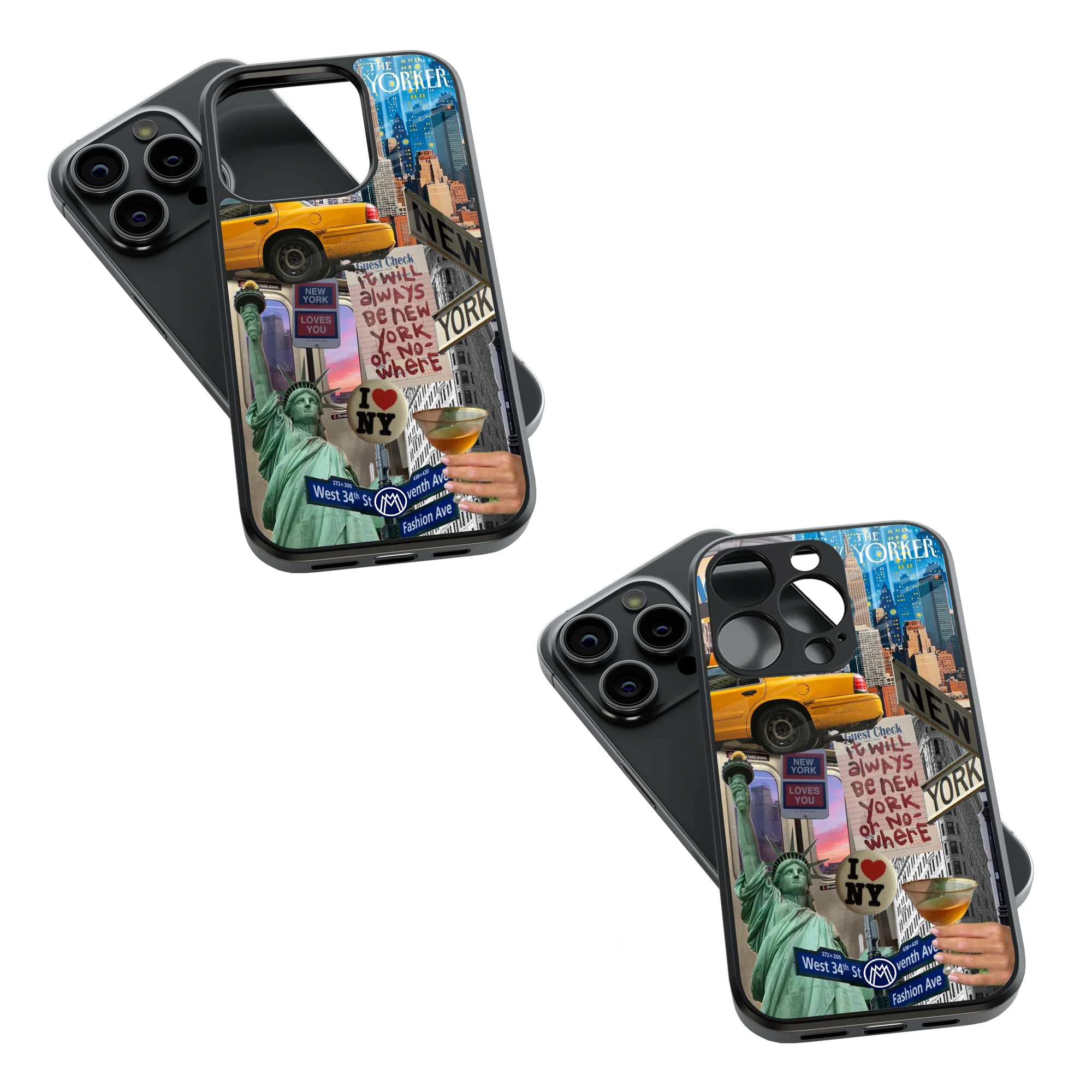 Trendy Glass Back Mobile Case for iPhone, Samsung, Redmi, OnePlus, Google Pixel, Motorola