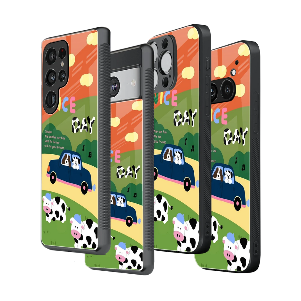 Stylish Glass Back Case for All Smartphones iPhone, Samsung, OnePlus, Pixel, Redmi, Oppo, Vivo, Motorola
