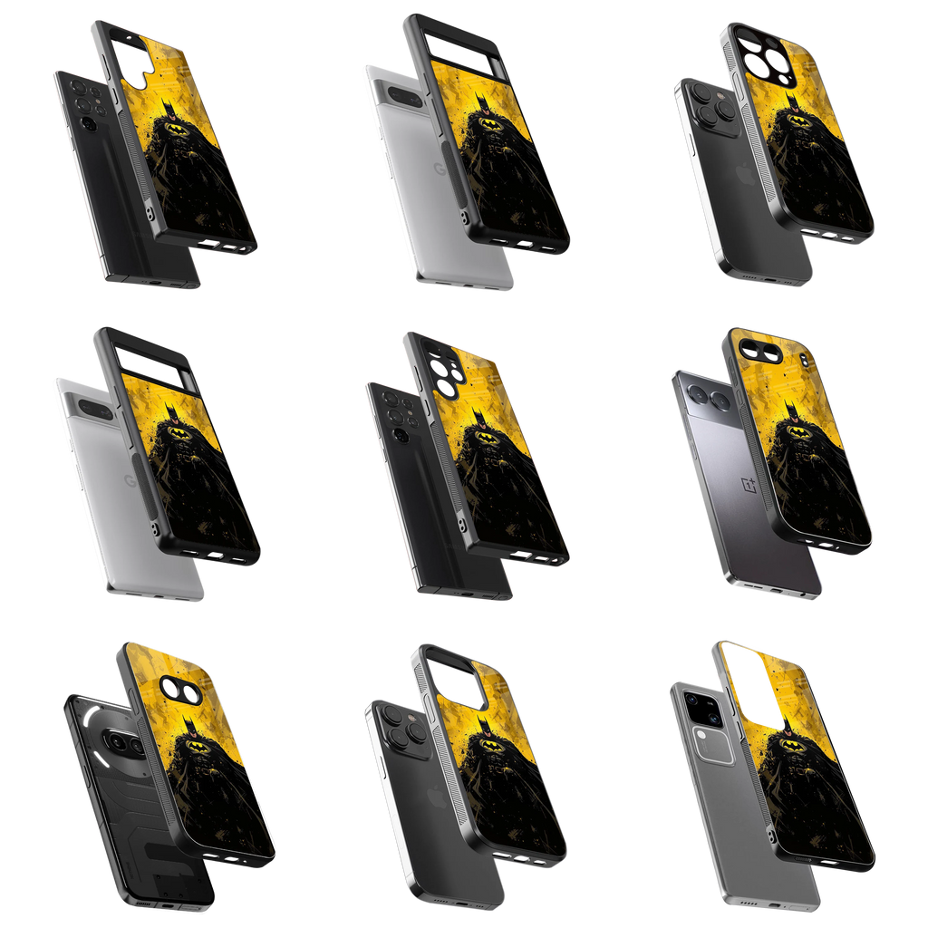 Durable Glass Back Mobile Case for iPhone, Samsung, OnePlus, Google Pixel, Redmi, Vivo, Oppo
