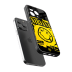 nirvana yellow back phone cover | glass case for iphone 13 pro
