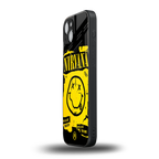 nirvana yellow back phone cover | glass case for iphone 15