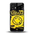 nirvana yellow back phone cover | glass case for nothing phone 2