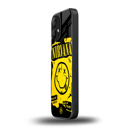 nirvana yellow back phone cover | glass case for nothing phone 2
