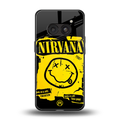 nirvana yellow back phone cover | glass case for nothing phone 2a