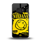 nirvana yellow back phone cover | glass case for nothing phone 2a