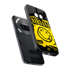 nirvana yellow back phone cover | glass case for nothing phone 2a