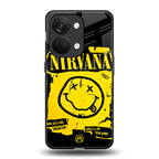nirvana yellow back phone cover | glass case for oneplus nord 3