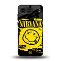 nirvana yellow back phone cover | glass case for oneplus nord 4