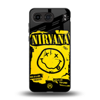 nirvana yellow back phone cover | glass case for oneplus nord 4