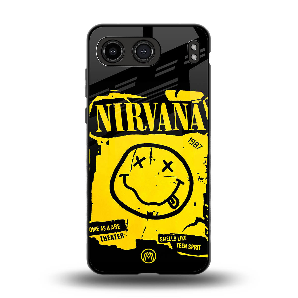 nirvana yellow back phone cover | glass case for oneplus nord 4