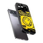 nirvana yellow back phone cover | glass case for oneplus nord 4