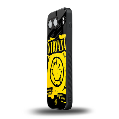 nirvana yellow back phone cover | glass case for oneplus nord 4