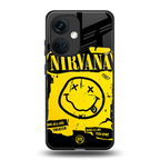 nirvana yellow back phone cover | glass case for oneplus nord ce 3