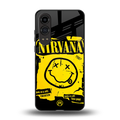 nirvana yellow back phone cover | glass case for oneplus nord ce 4 lite