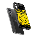 nirvana yellow back phone cover | glass case for oneplus nord ce 4 lite