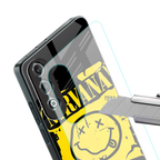 nirvana yellow back phone cover | glass case for oneplus nord ce 4