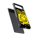 nirvana yellow back phone cover | glass case for Google Pixel 6A