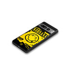 nirvana yellow back phone cover | glass case for google pixel 7 pro