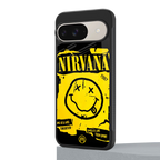 nirvana yellow back phone cover | glass case for google pixel 9