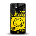 nirvana yellow back phone cover | glass case for samsung galaxy s24