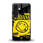 nirvana yellow back phone cover | glass case for samsung galaxy s24 plus