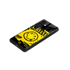 nirvana yellow back phone cover | glass case for samsung galaxy s24 plus