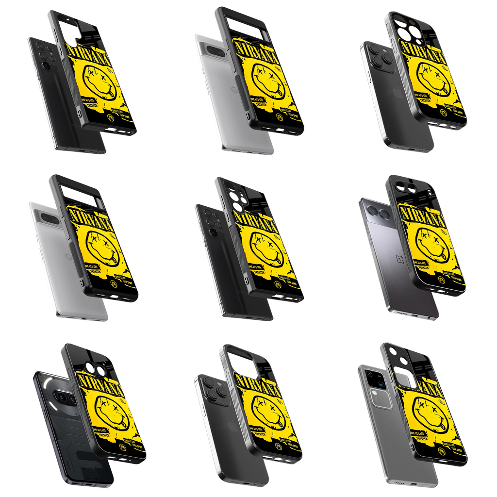 Durable Glass Back Mobile Case for iPhone, Samsung, OnePlus, Google Pixel, Redmi, Vivo, Oppo