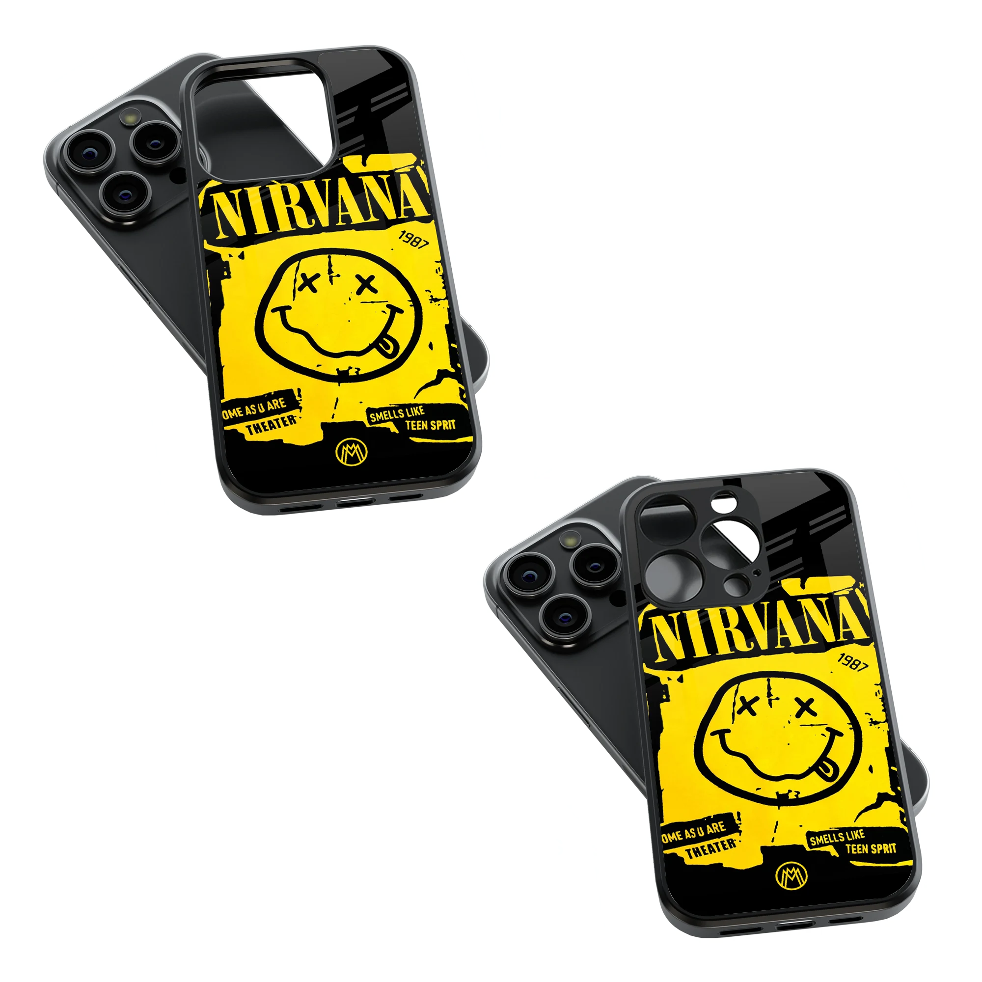 Trendy Glass Back Mobile Case for iPhone, Samsung, Redmi, OnePlus, Google Pixel, Motorola