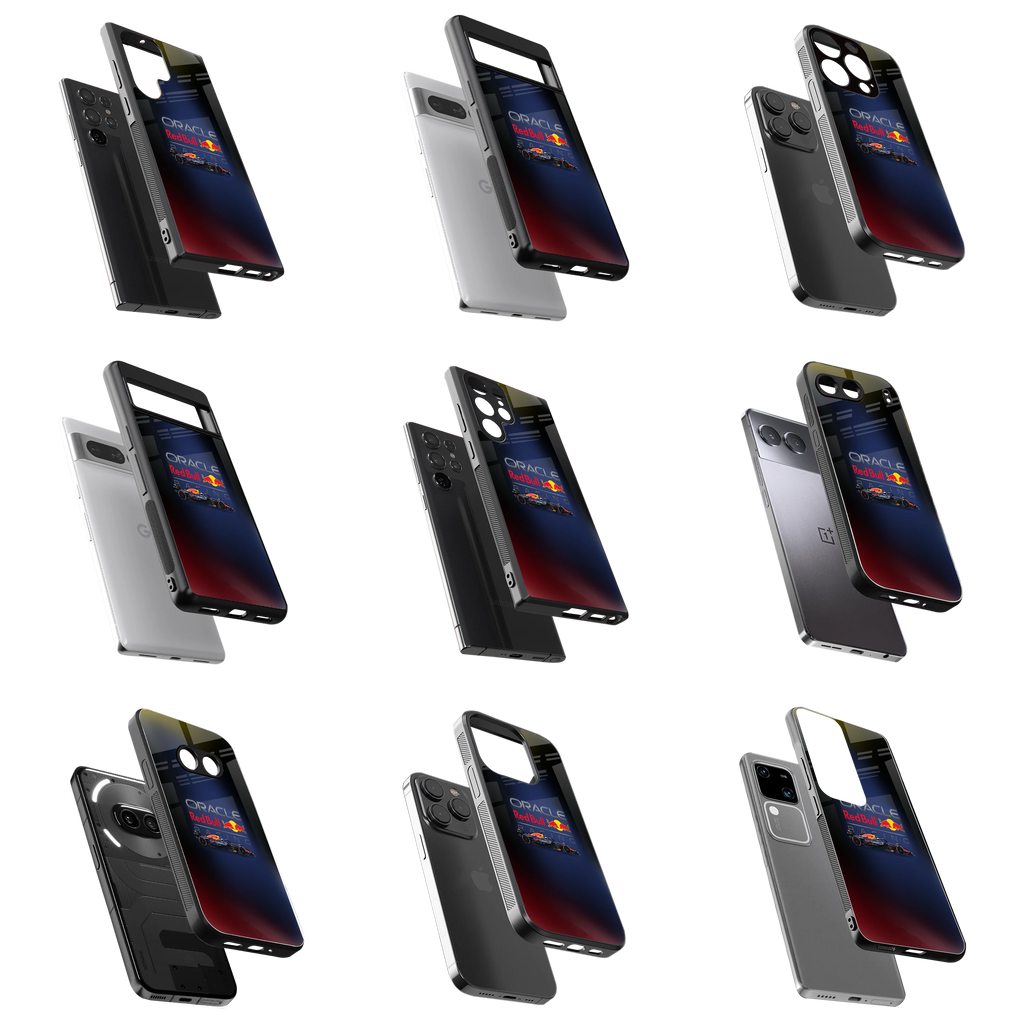 Durable Glass Back Mobile Case for iPhone, Samsung, OnePlus, Google Pixel, Redmi, Vivo, Oppo