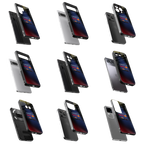 Durable Glass Back Mobile Case for iPhone, Samsung, OnePlus, Google Pixel, Redmi, Vivo, Oppo