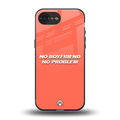 no boyfriend no problem back phone cover | glass case for iphone 16e