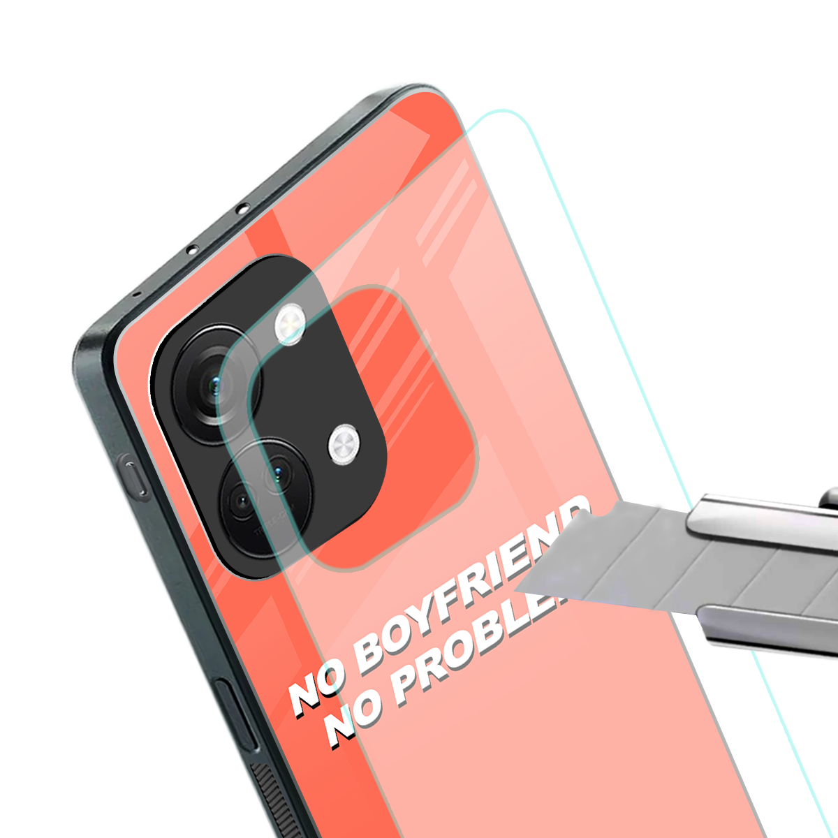 no boyfriend no problem back phone cover | glass case for oneplus nord 3