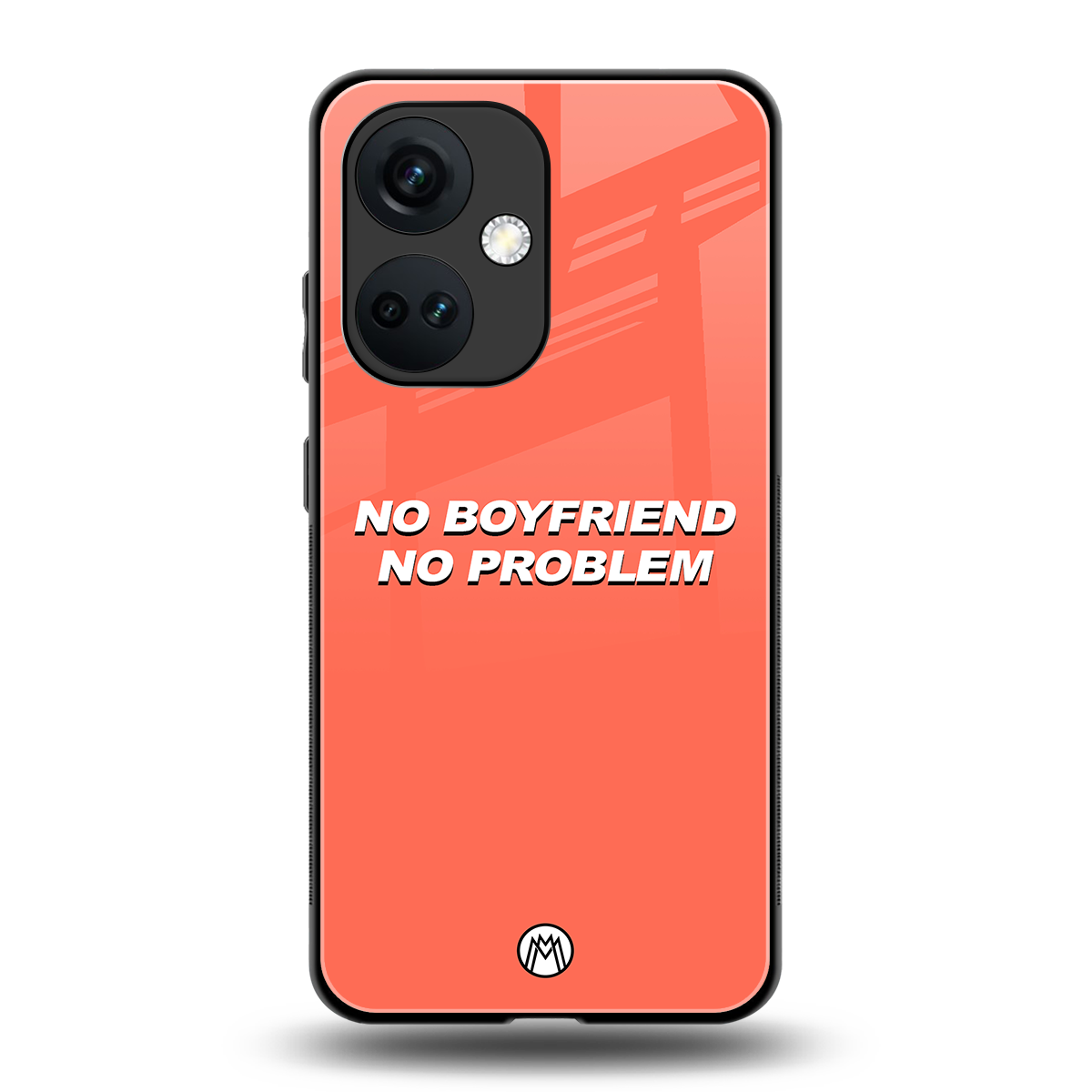 no boyfriend no problem back phone cover | glass case for oneplus nord ce 3