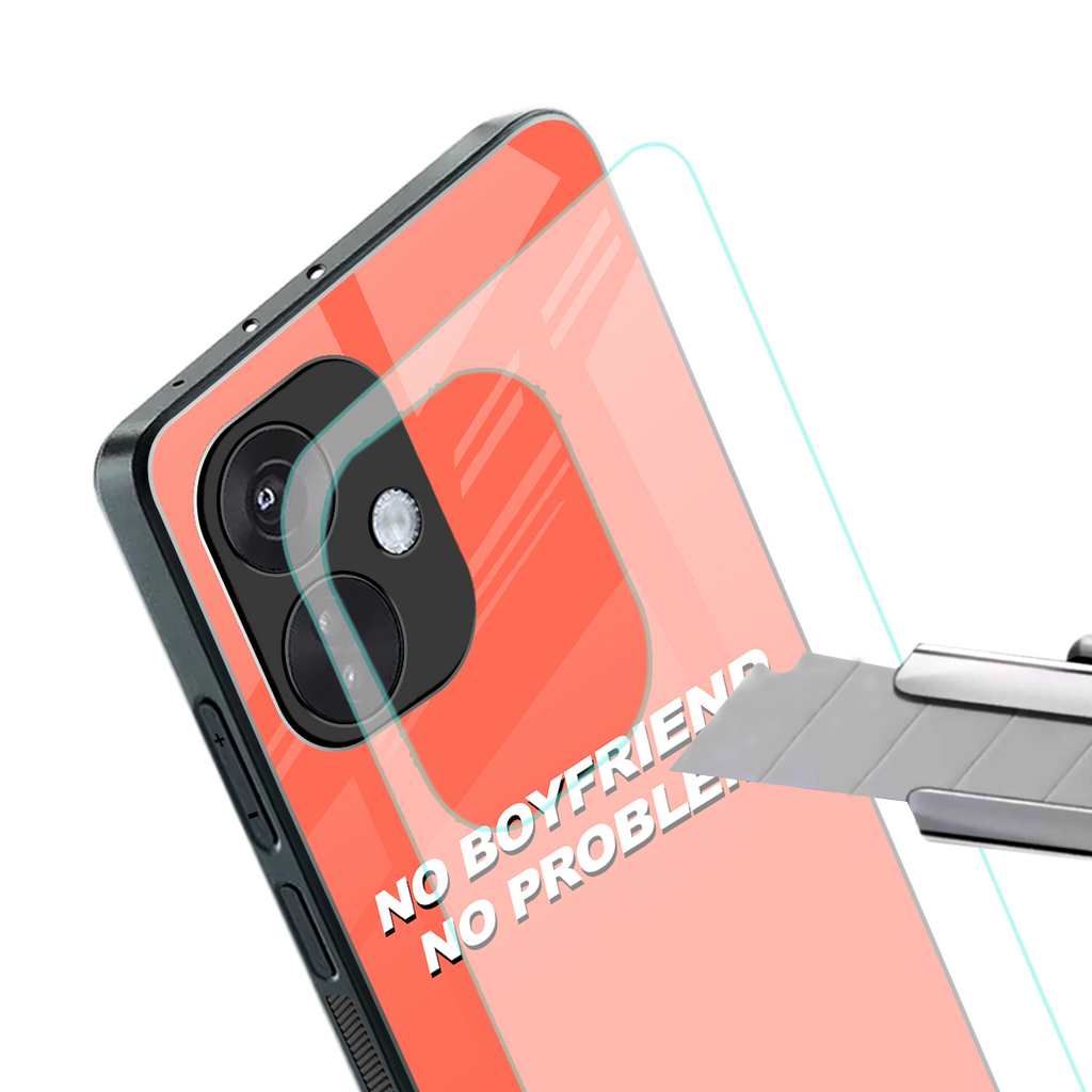 no boyfriend no problem back phone cover | glass case for oneplus nord ce 3