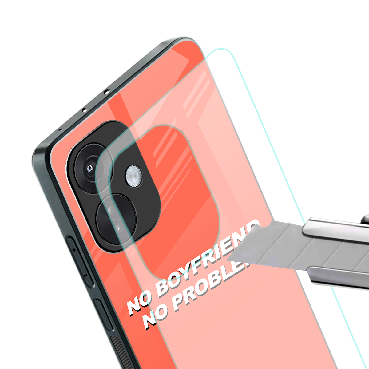 no boyfriend no problem back phone cover | glass case for oneplus nord ce 3