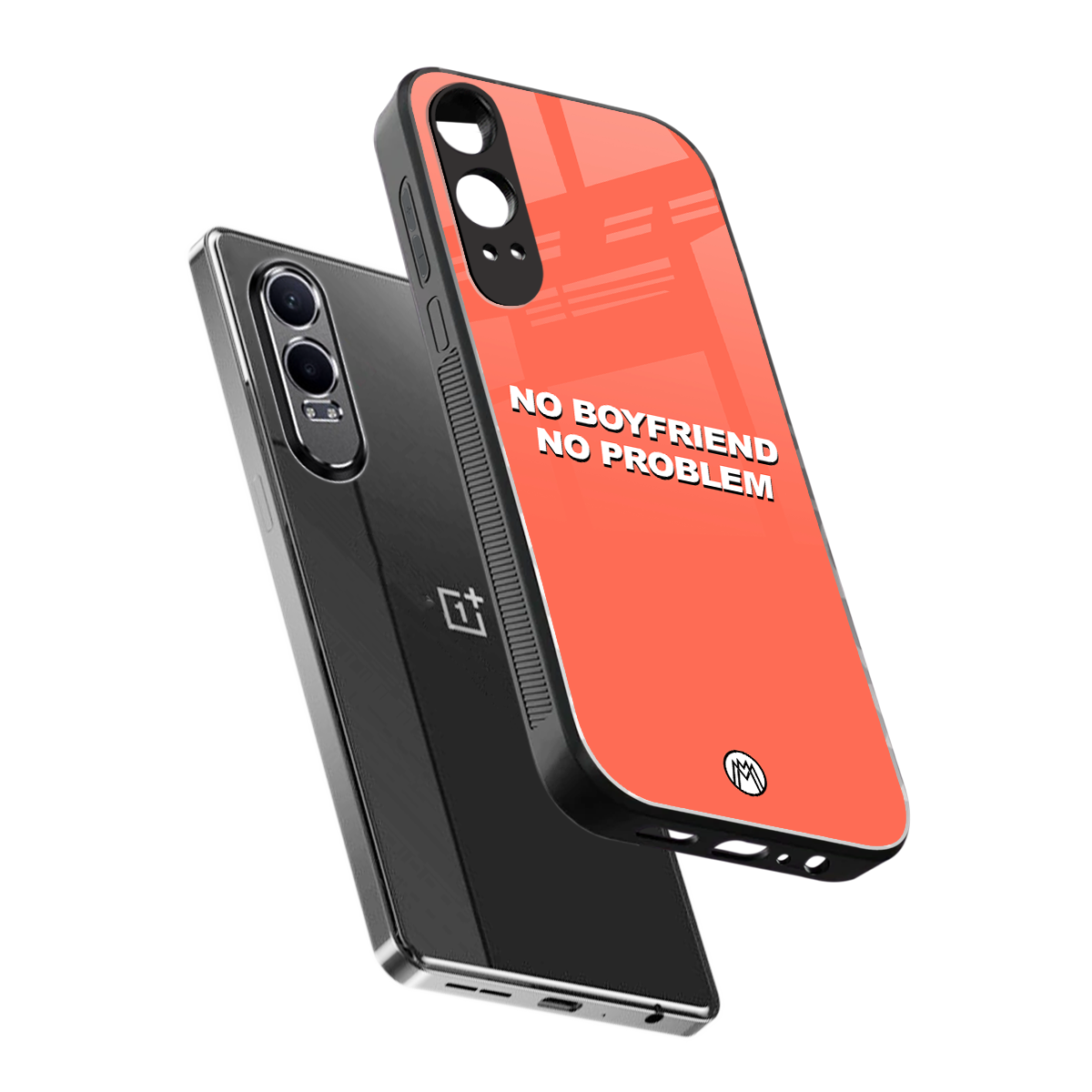 no boyfriend no problem back phone cover | glass case for oneplus nord ce 4 lite