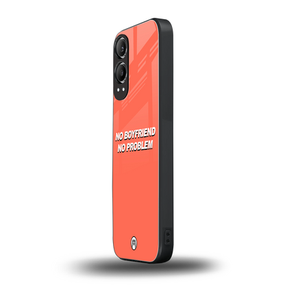 no boyfriend no problem back phone cover | glass case for oneplus nord ce 4 lite