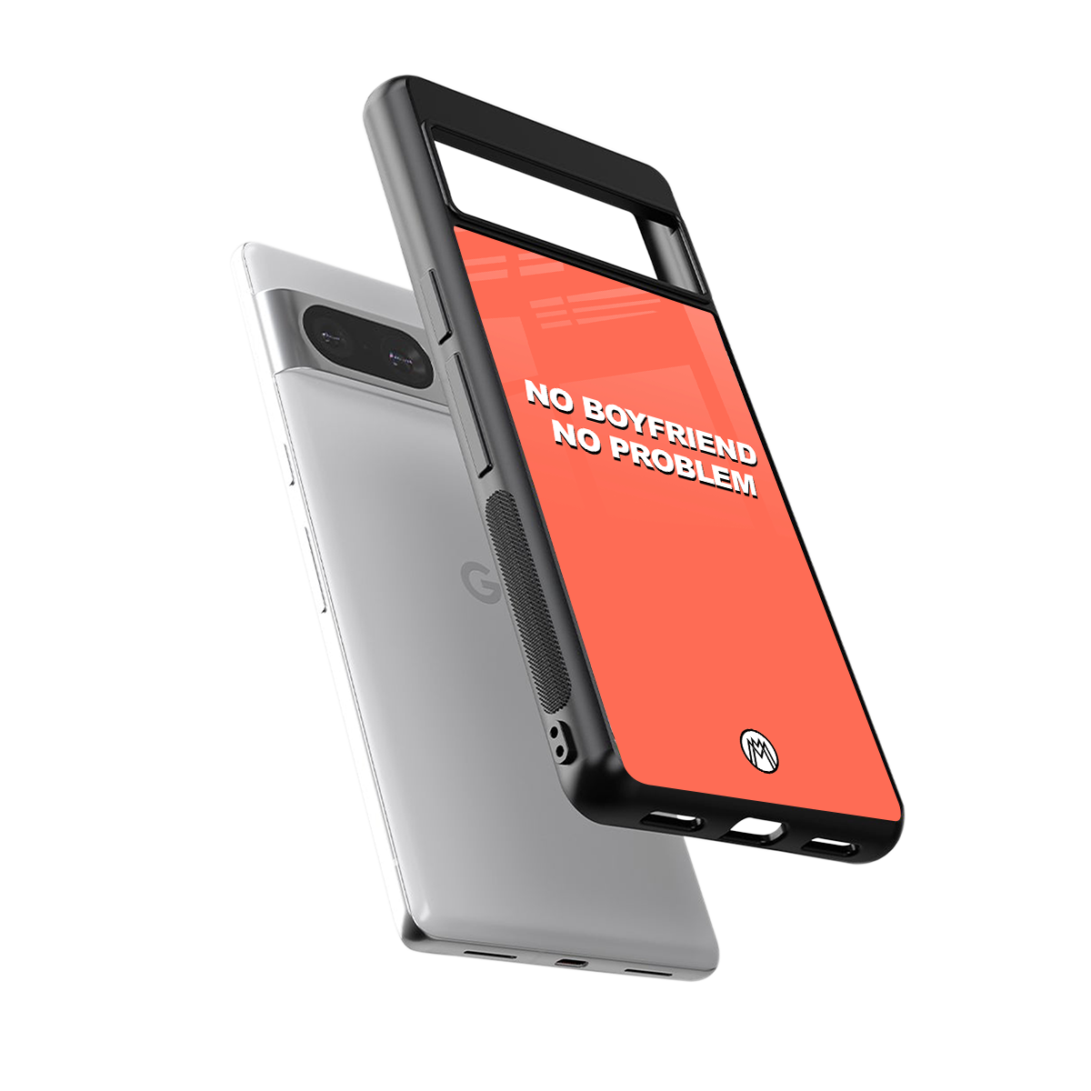 no boyfriend no problem back phone cover | glass case for Google Pixel 8