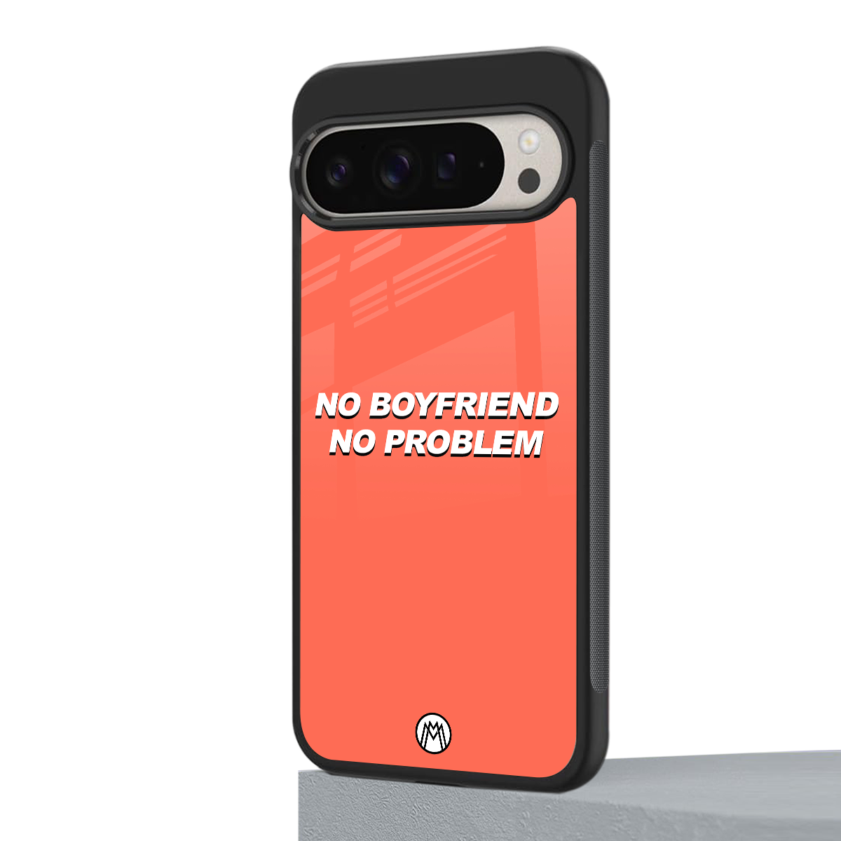 no boyfriend no problem back phone cover | glass case for google pixel 9 pro xl