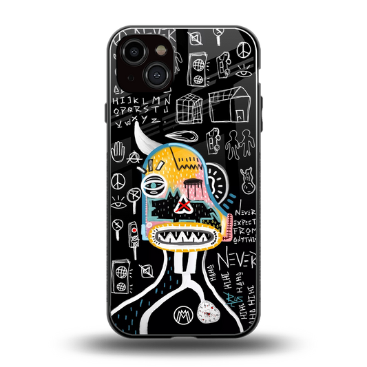 no expectations back phone cover | glass case for iphone 15 plus