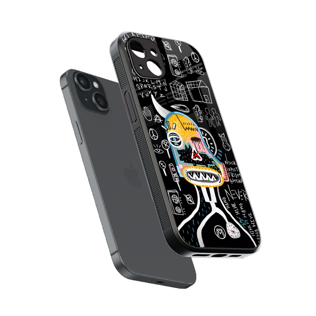 no expectations back phone cover | glass case for iphone 15 plus